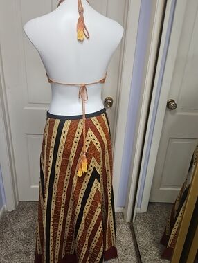 Willi Smith Amazing Sequin Autumn Maxi Skirt